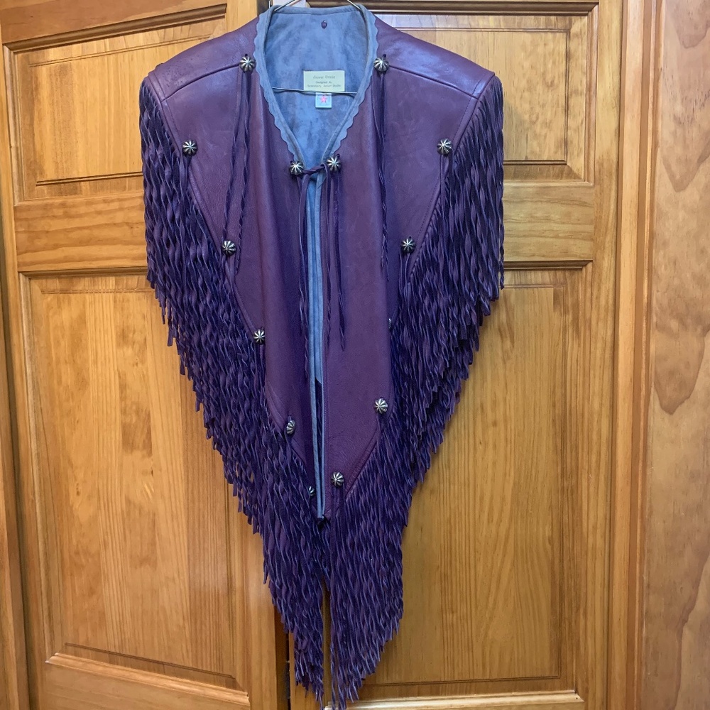 Leather cape